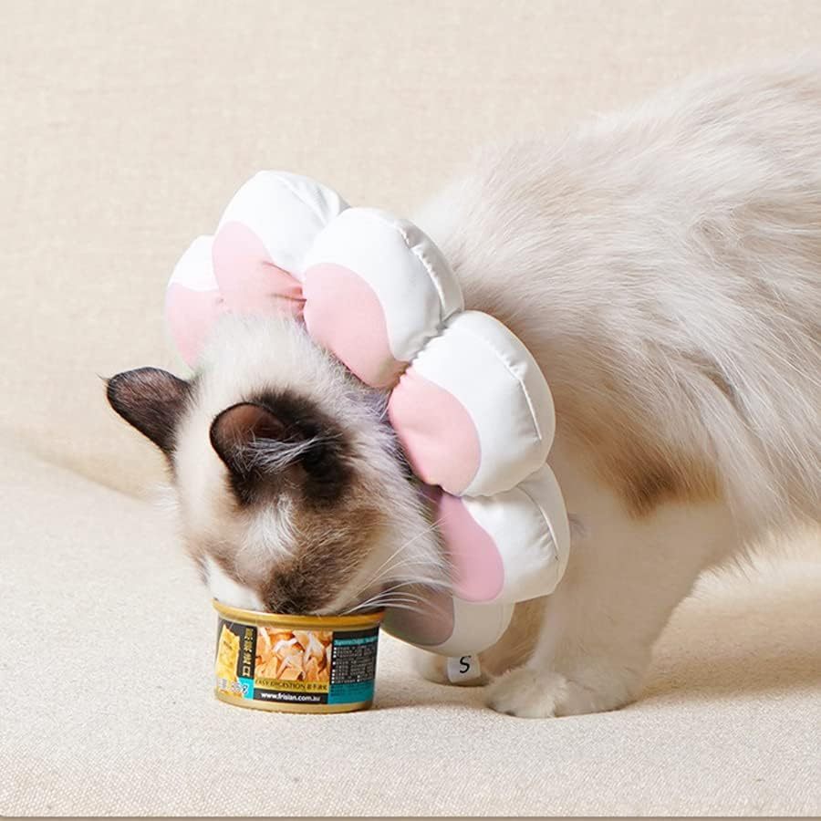 Cat Recovery Cone Collar Pet E-Collar Elizabethan Collar After Surgery Recovery Pet Cone For Cat Puppy Breathable Soft Edge And Easy To Clean