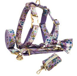 Floral Dog Accessory Set with Poop Bag