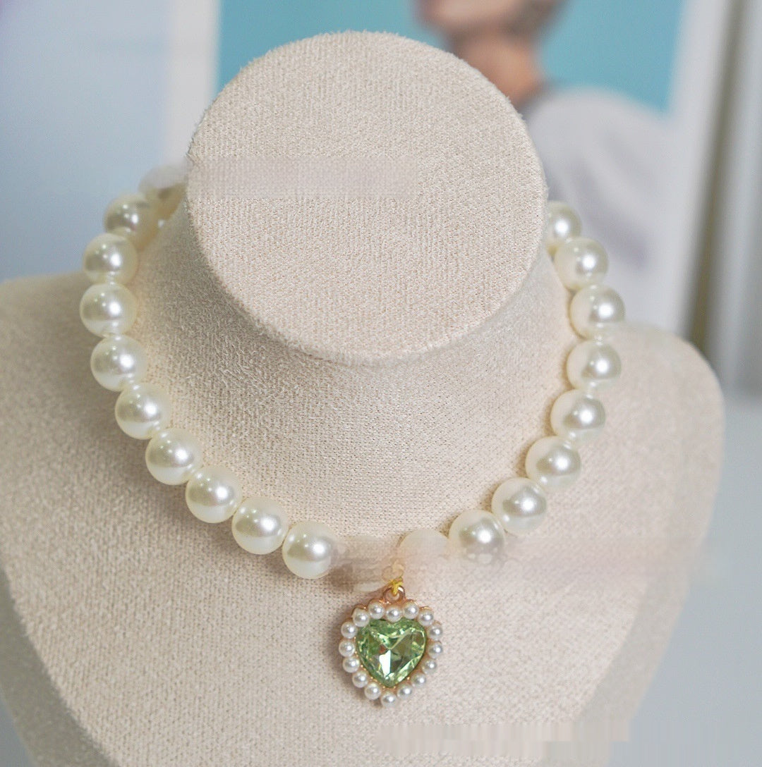 Pearl Love Gem Cat Collar for Stylish Cats