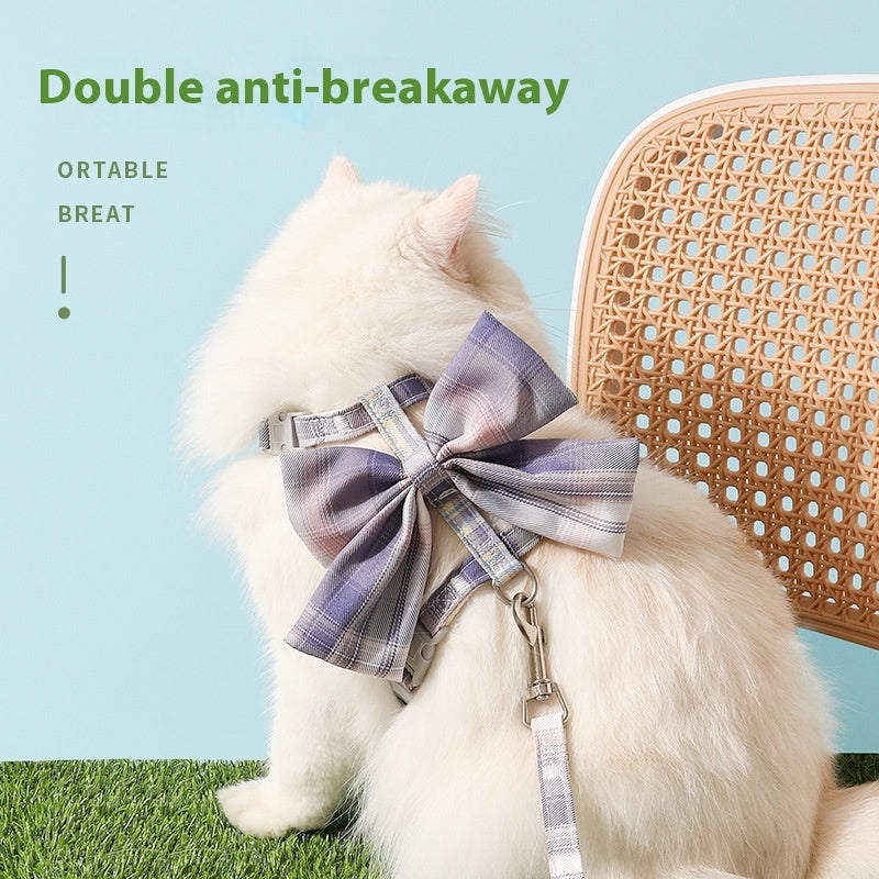 Product Title: Ondaum Bow I-Shaped JK Pet Hand Holding Rope for Cats – Comfortable and Durable Leash for Your Feline Friend