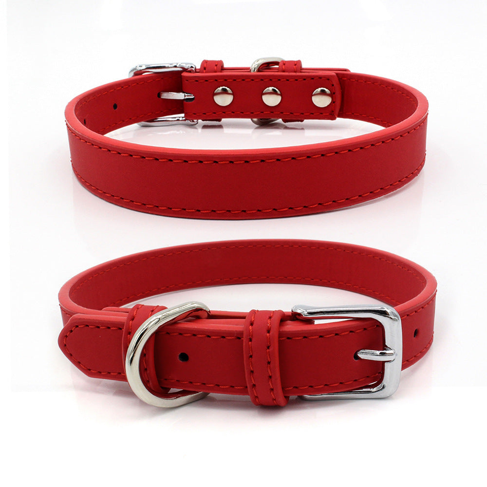 Comfortable PU Leather Pet Collar for Dogs