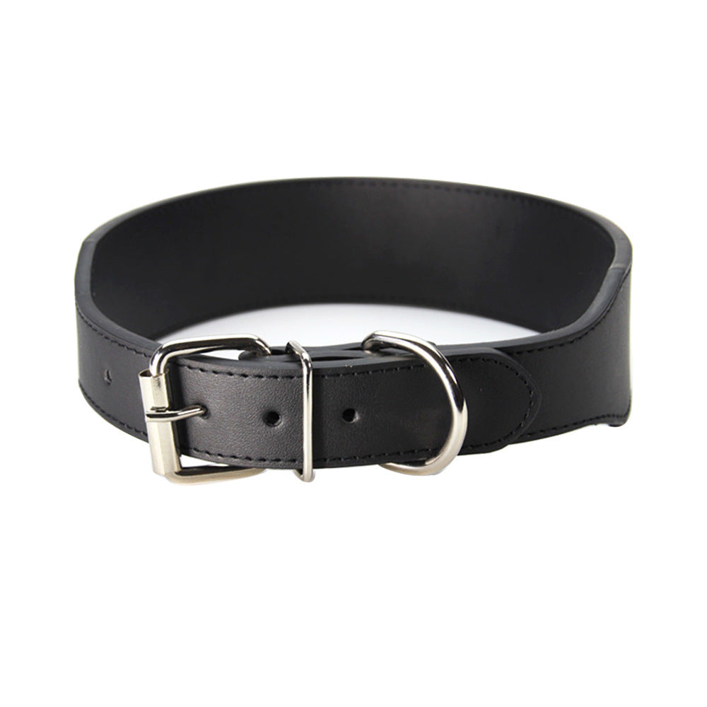 Fish-Shaped Leather Dog Collar – Anti-Breaking Loose, Wear-Resistant, Adjustable for All Seasons