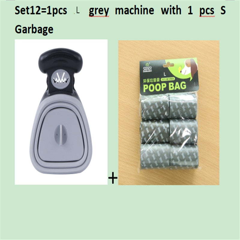 Foldable Dog Pooper Scooper with Degradable Bags