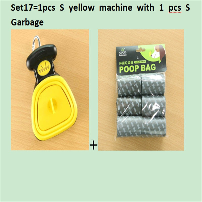 Foldable Dog Pooper Scooper with Degradable Bags