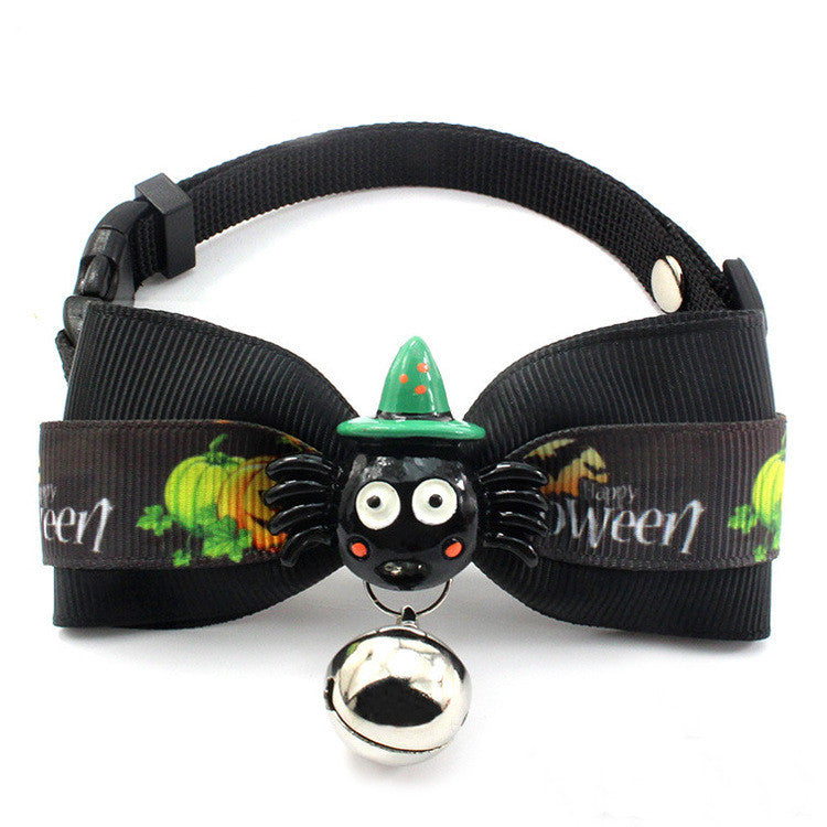 Cat Neck Strap Halloween Ribbon Bow