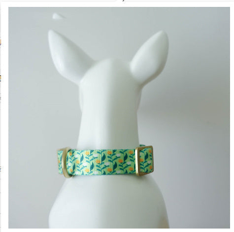 Nylon Ribbon Flower Pet Collar for All Seasons