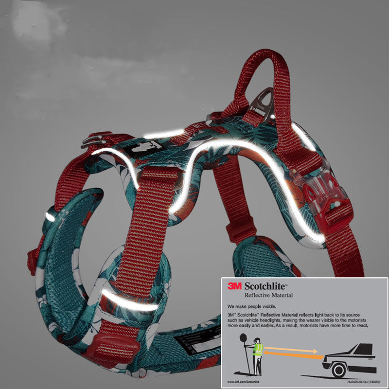Dog traction chest strap