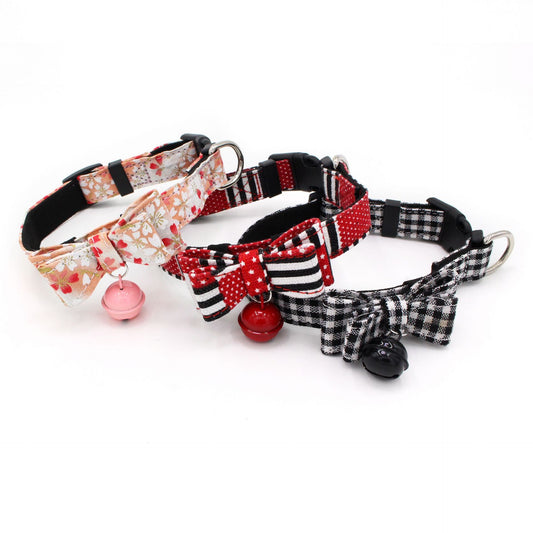 Pet microfiber backing comfortable bow collar collar