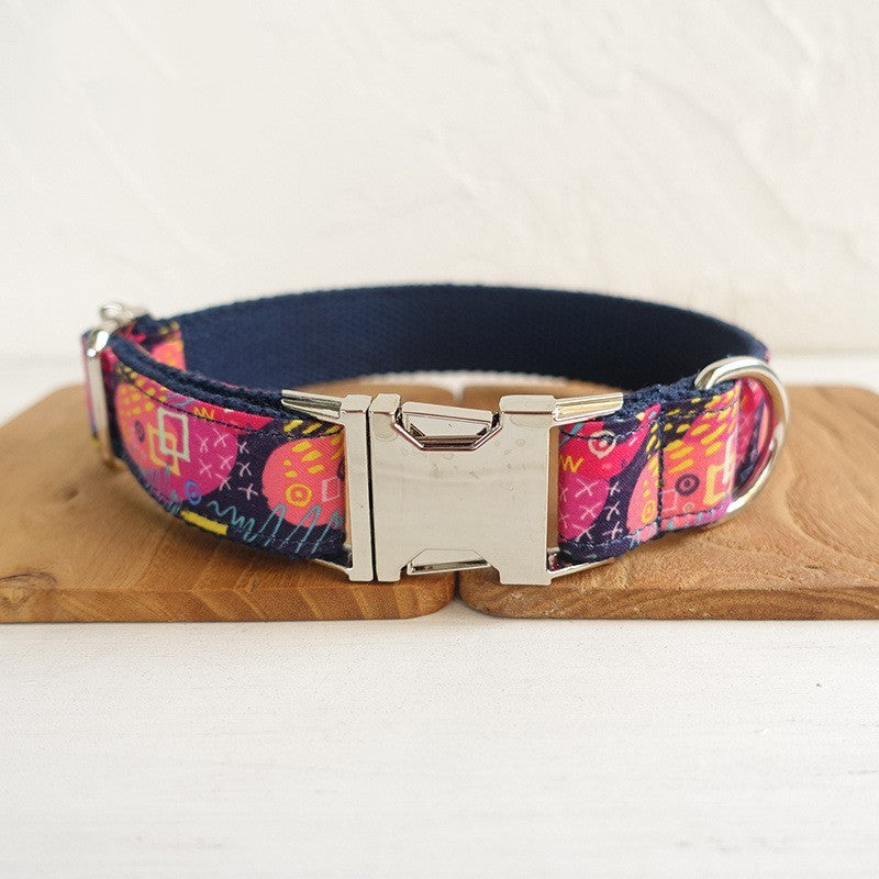 Pet leash dog hoop bow tie jewelry