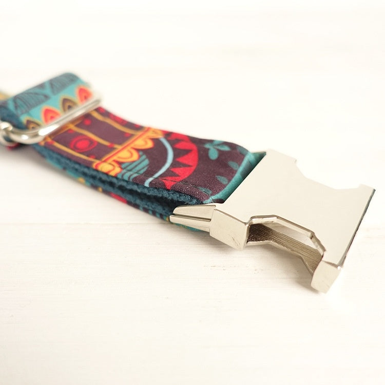 Alloy buckle pet dog ring