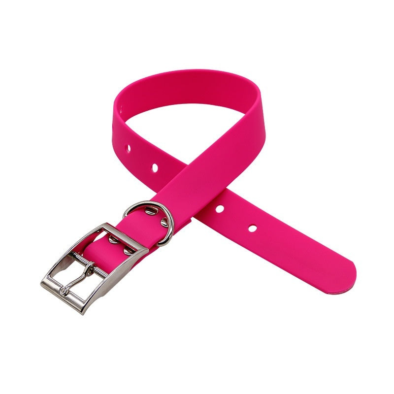 Ondaum Waterproof PVC Dog Collar – Durable, Wear-Resistant Pet Traction Collar