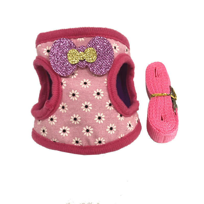 Bunny Special Vest Type Chest Harness Traction Rope