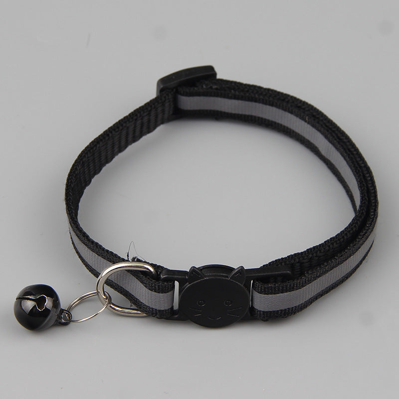 Color Reflective Cat Head Safety Buckle Collar