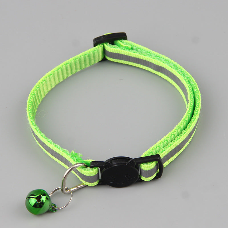 Color Reflective Cat Head Safety Buckle Collar