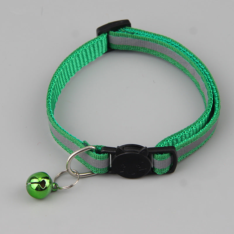 Color Reflective Cat Head Safety Buckle Collar