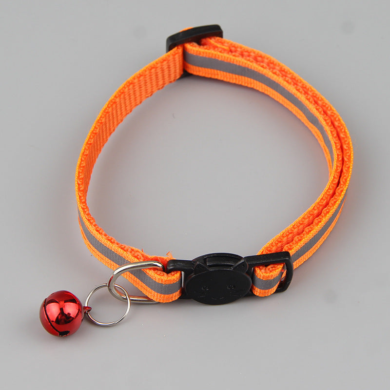 Color Reflective Cat Head Safety Buckle Collar