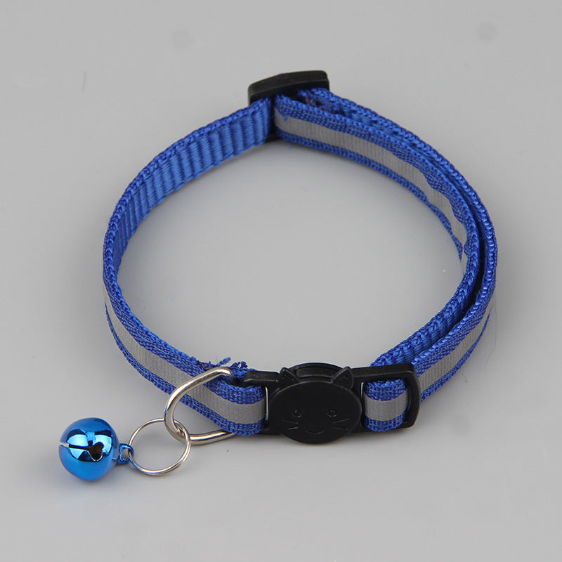 Color Reflective Cat Head Safety Buckle Collar