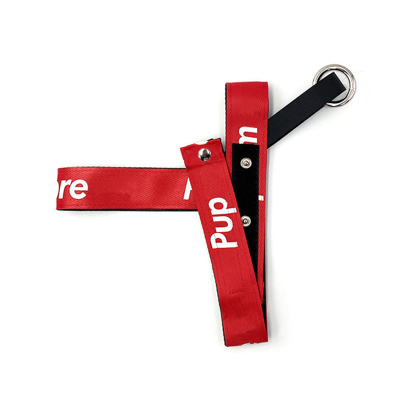 Dog Red Chest Harness Small, Medium And Large Dogs
