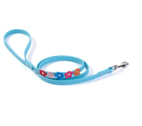 Double Row Flower Pet Collar for Dogs