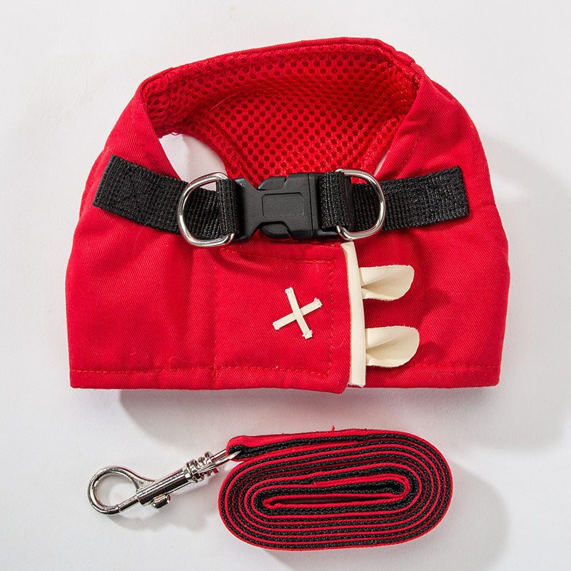 Cross-border vest-style traction rope for small dogs