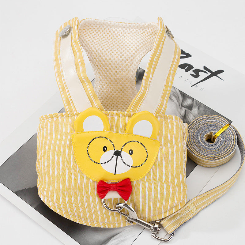 Cross-border vest-style traction rope for small dogs