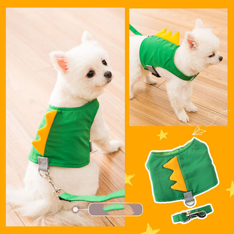 Cross-border vest-style traction rope for small dogs