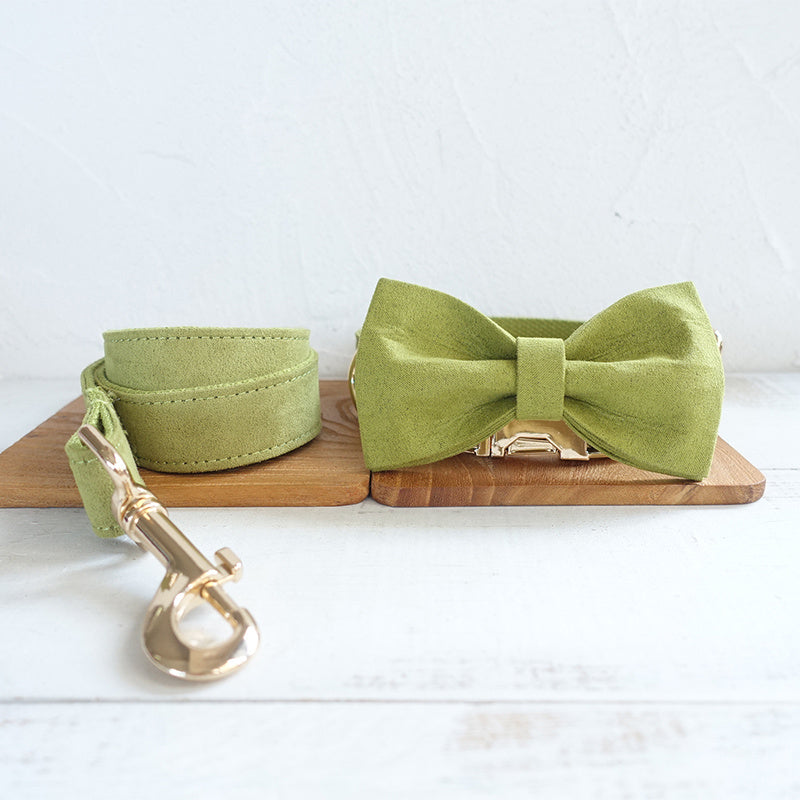 Fruit Green Yellow-green Polyester Fiber Dog Collar Or Leash