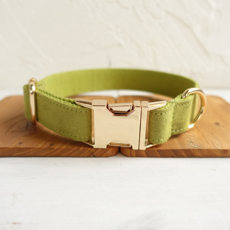 Fruit Green Yellow-green Polyester Fiber Dog Collar Or Leash