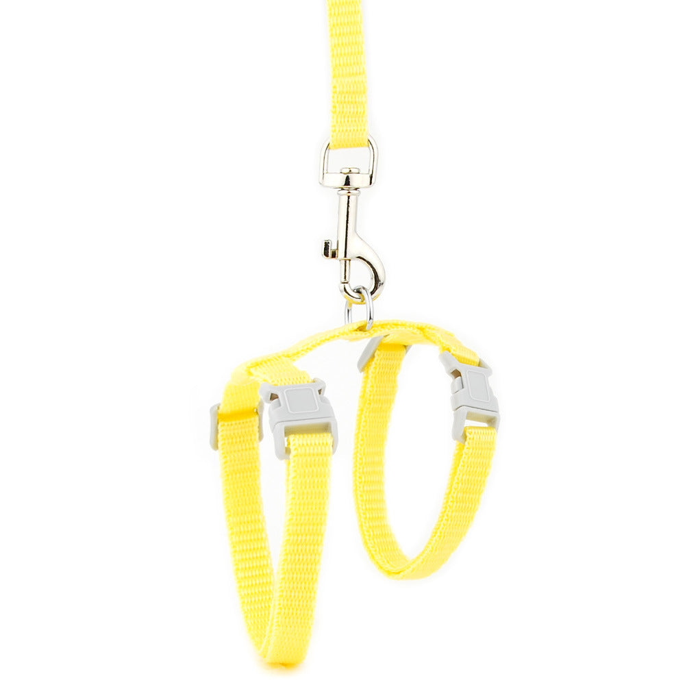 Pet Traction Rope I-shaped Cat And Dog Chest Strap Adjustable Anti-stroke Cat Rope Japanese-style Cat Walking