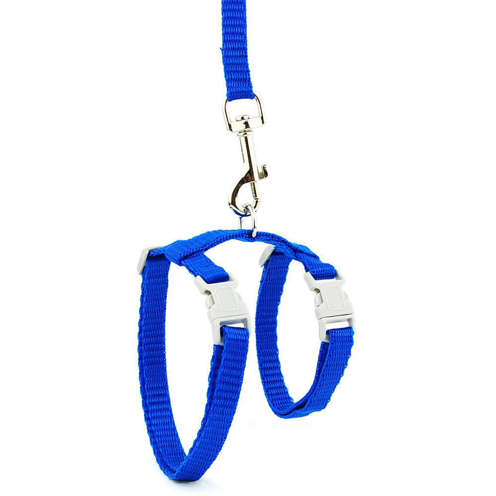 Pet Traction Rope I-shaped Cat And Dog Chest Strap Adjustable Anti-stroke Cat Rope Japanese-style Cat Walking