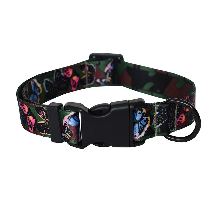 Ribbon dog rope ethnic pet productsPrinted dog collar
