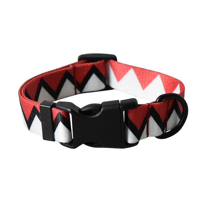Ribbon dog rope ethnic pet productsPrinted dog collar