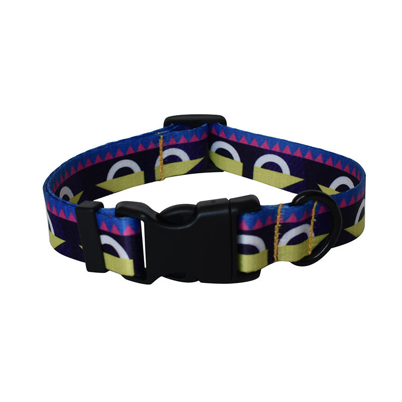 Ribbon dog rope ethnic pet productsPrinted dog collar