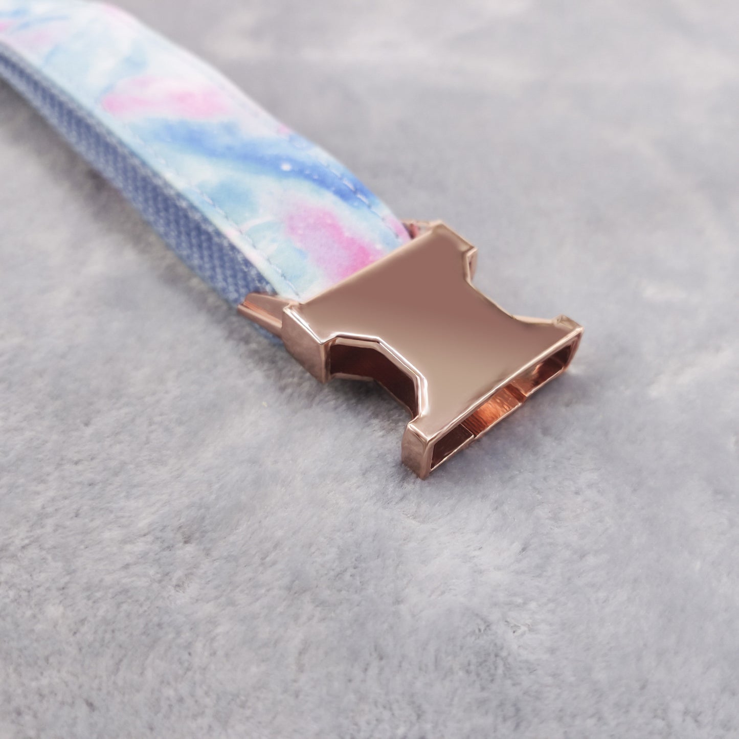 Pet Collar Amazon Hot Dog Collar Fashion Rose Gold Zinc Alloy Buckle Can Be Engraved Dog Collar