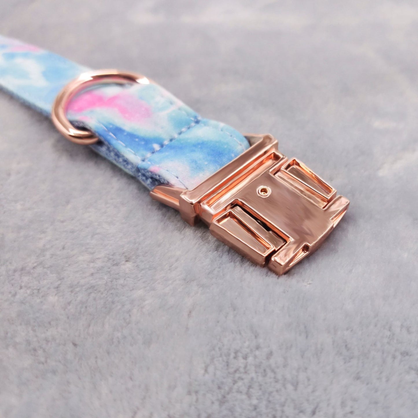 Pet Collar Amazon Hot Dog Collar Fashion Rose Gold Zinc Alloy Buckle Can Be Engraved Dog Collar