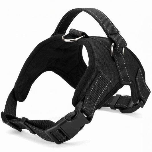 Explosion-proof Trap Hand Holding Rope Golden Retriever Leather Saddle Pet Harness