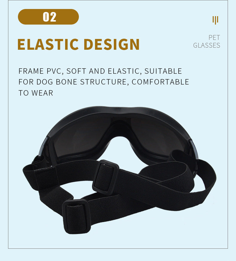 Pet Glasses Dog Outdoor Windproof Sand-proof UV Goggles Medium Large Dog HD Colorful Glasses