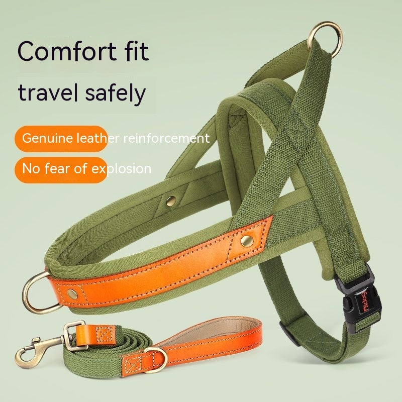 Dog's Straps Dog Breast Collar Hand Holding Rope Vest-style Jarre Aero Bull Dog Leash
