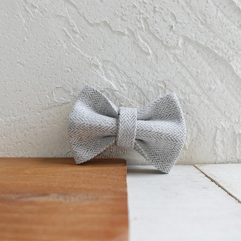 Pet Cat Collar Light Grey Double Soft
