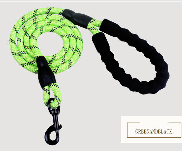 Reflective Dog Leash - Nylon Rope for Walking & Training, Small to Large Dogs