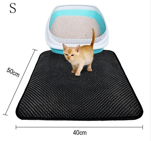 Double-Layer Cat Litter Mat