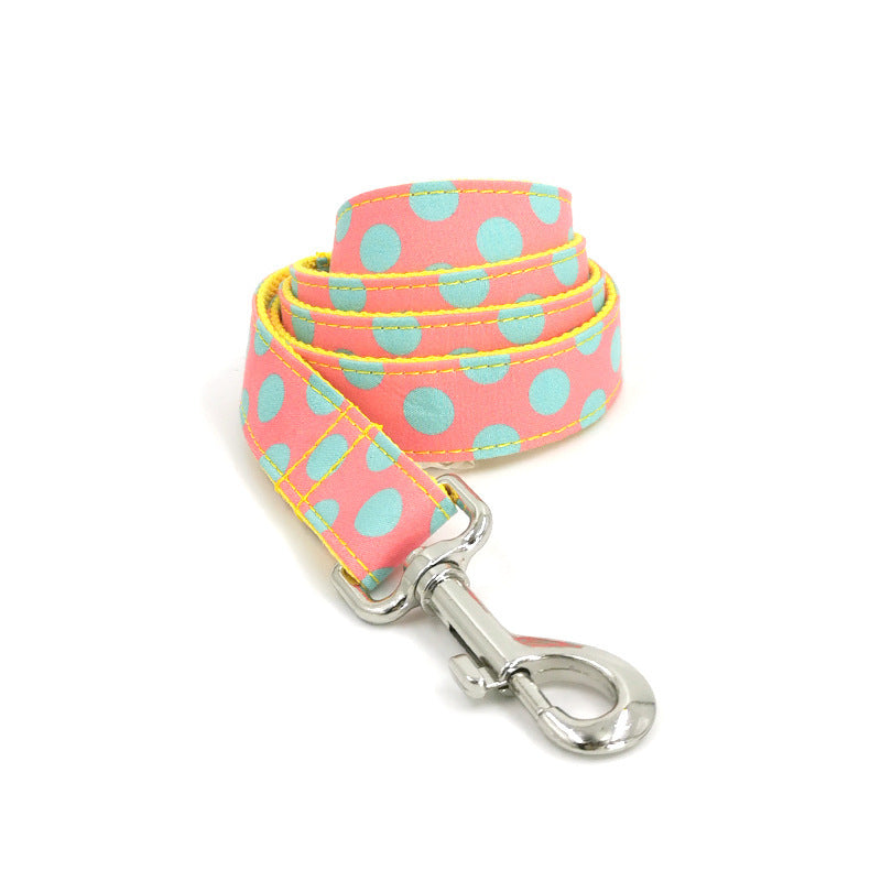 Polka Dot Dog Collar Traction Rope Review