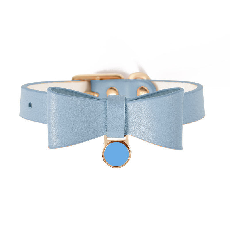 Luxury Leather Cat Collar for Stylish Pets