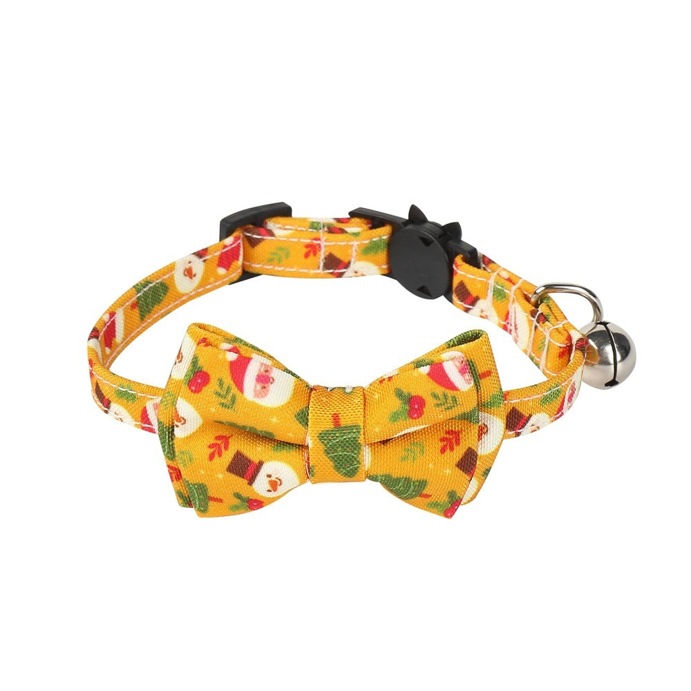 Christmas Bow Tie Dog Collar Pet Gift