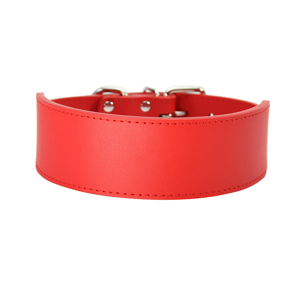 Fish-Shaped Leather Dog Collar – Anti-Breaking Loose, Wear-Resistant, Adjustable for All Seasons