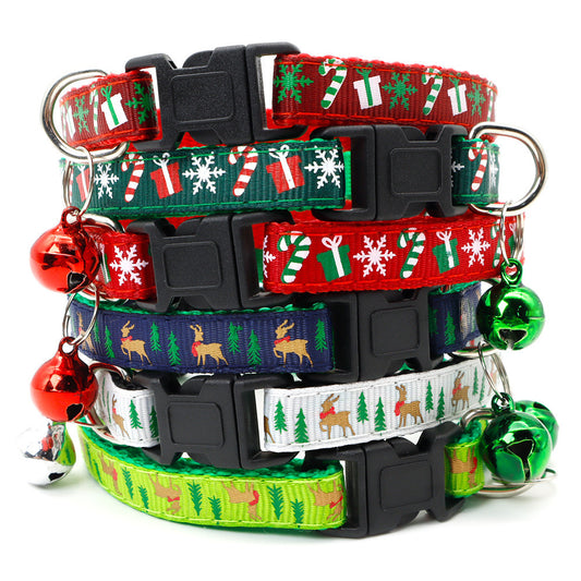 Christmas Bell Dog Collar – Festive Pet Accessory by Ondaum Pet