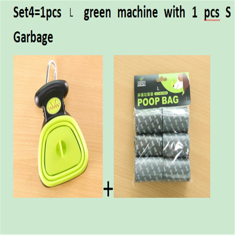 Foldable Dog Pooper Scooper with Degradable Bags
