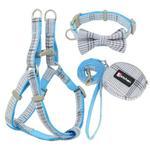 Ondaum Pet Cotton Plaid Dog Leash & Collar Set with Snack Bag – Stylish, Durable, and Comfortable for All Breeds