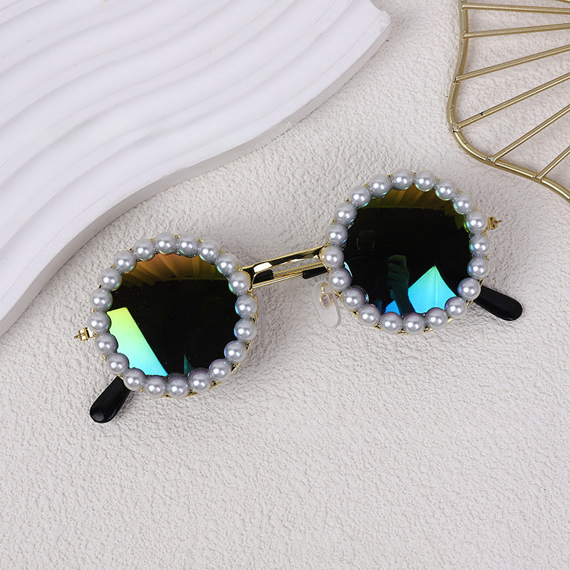 Cat And Dog Pearl Sunglasses - Pet Extravagant Funny Cute Dress Up Costume Accessories For Party