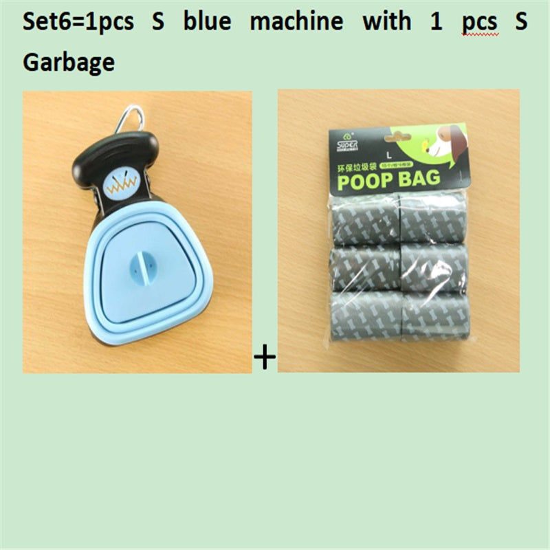 Foldable Dog Pooper Scooper with Degradable Bags